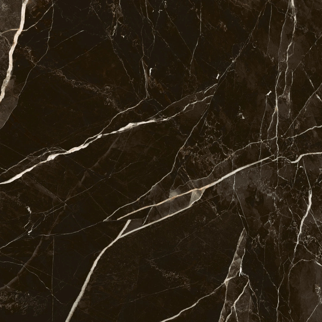 Love Tiles, Majestic - Calacatta Black, Polished, 79x79cm, 9.00mm, Rett.