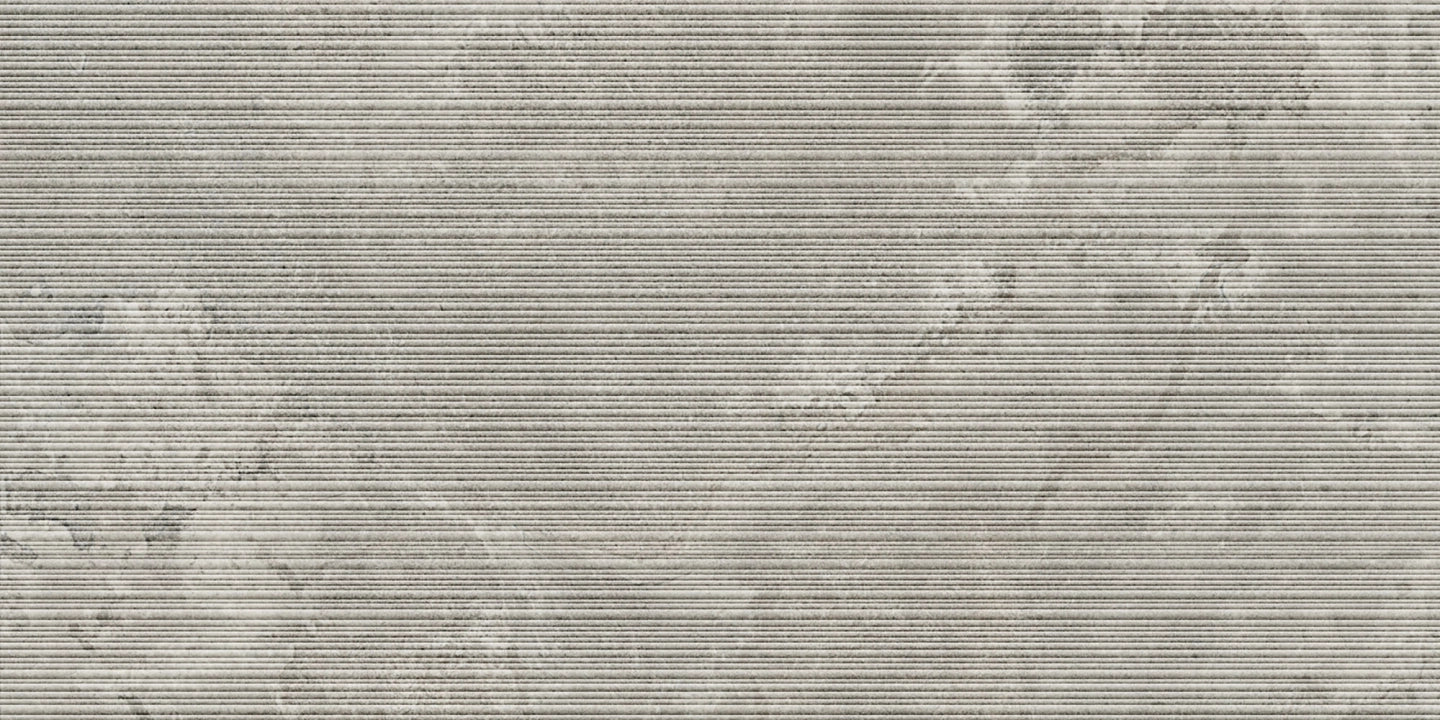 Italgraniti, Dorset - DR07BAR - Cenere Cross Cut, Ribbed, 60x120cm, 9.00mm, Rett.