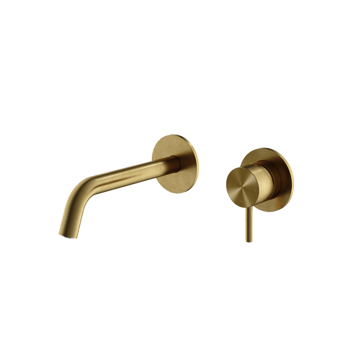 Hotbath Archie AR125 afbouwdeel voor inbouw wastafelkraan 20cm RVS 316 - Geborsteld Messing PVD