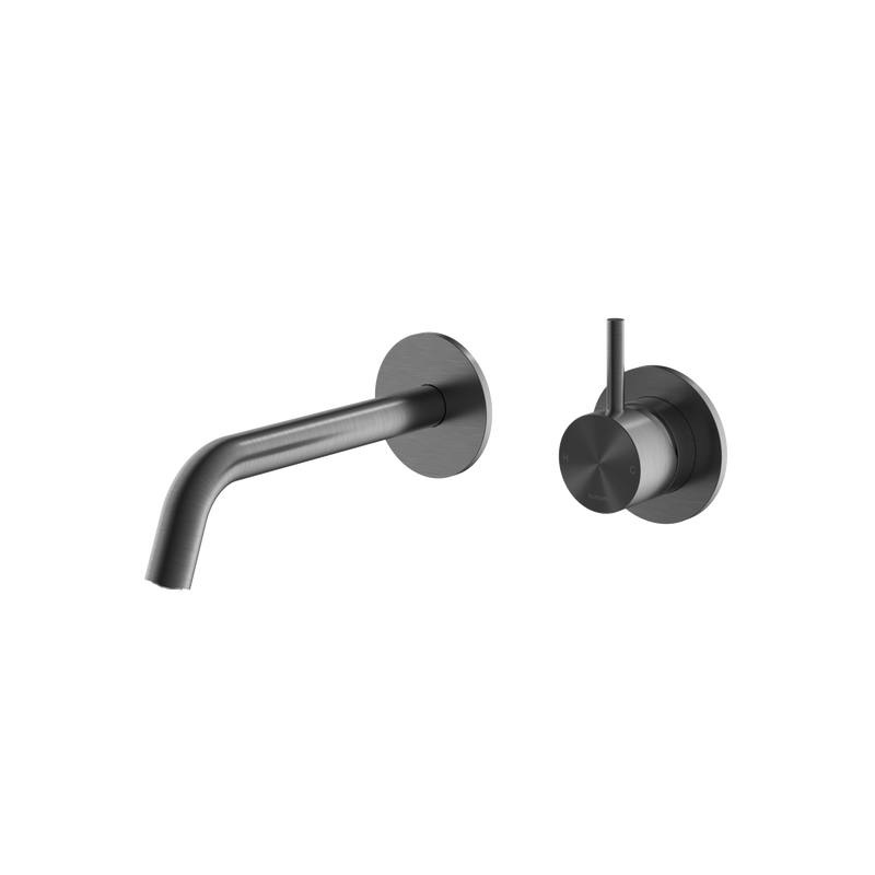 Hotbath Archie AR125 afbouwdeel voor inbouw wastafelkraan 20cm RVS 316 - Geborsteld Gunmetal PVD