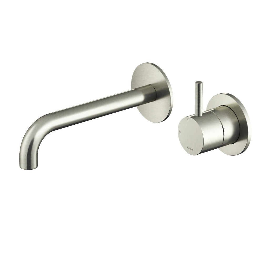 Hotbath Archie AR105EXT afbouwdeel voor inbouw wastafelmengkraan 18cm RVS 316