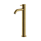 Hotbath Archie AR003H wastafelkraan hoog RVS 316 - Geborsteld Messing PVD