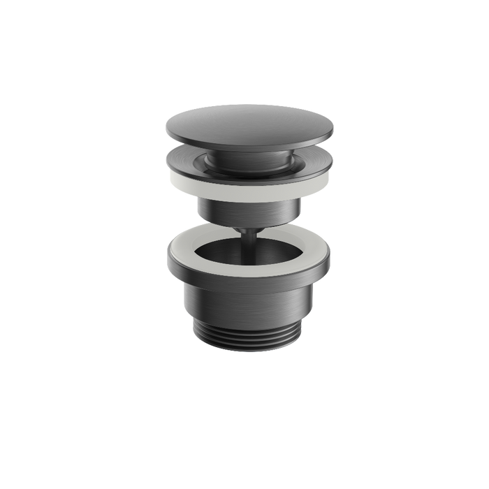 Hotbath Archie AR708 niet-afsluitbare plug rond RVS 316 - Geborsteld Gunmetal PVD