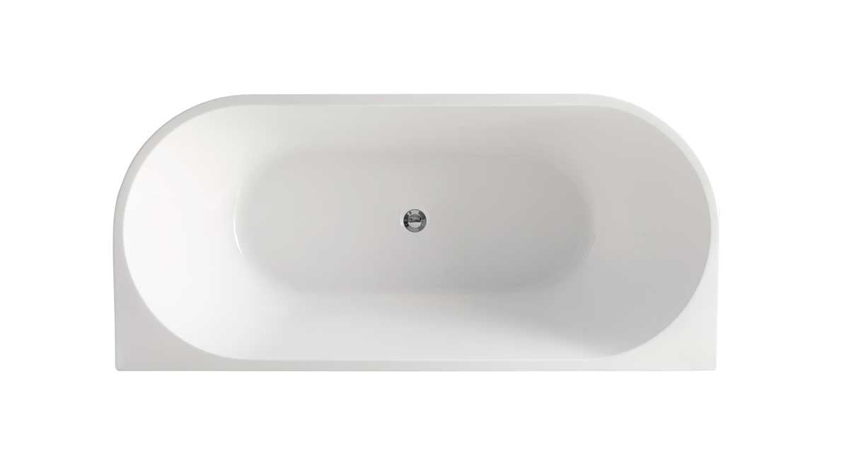 Arcqua - Patia back to wall ligbad 170x80 acryl glans wit