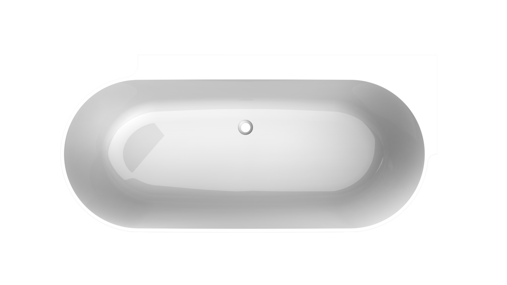 Arcqua - Havana back to wall ligbad 170x80 glans wit links