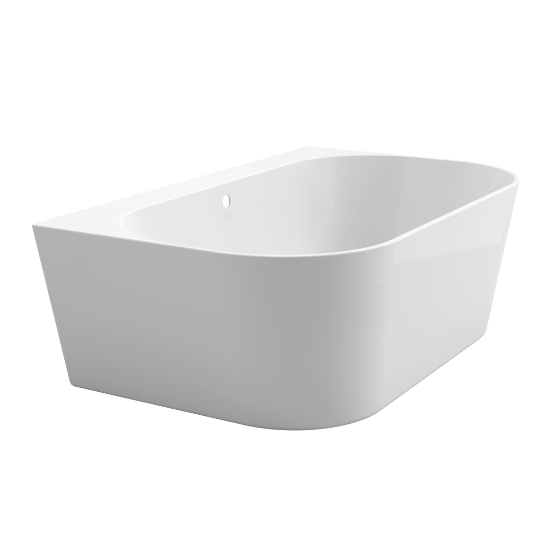 Arcqua - Palmas back to wall ligbad 180x110 acryl glans wit