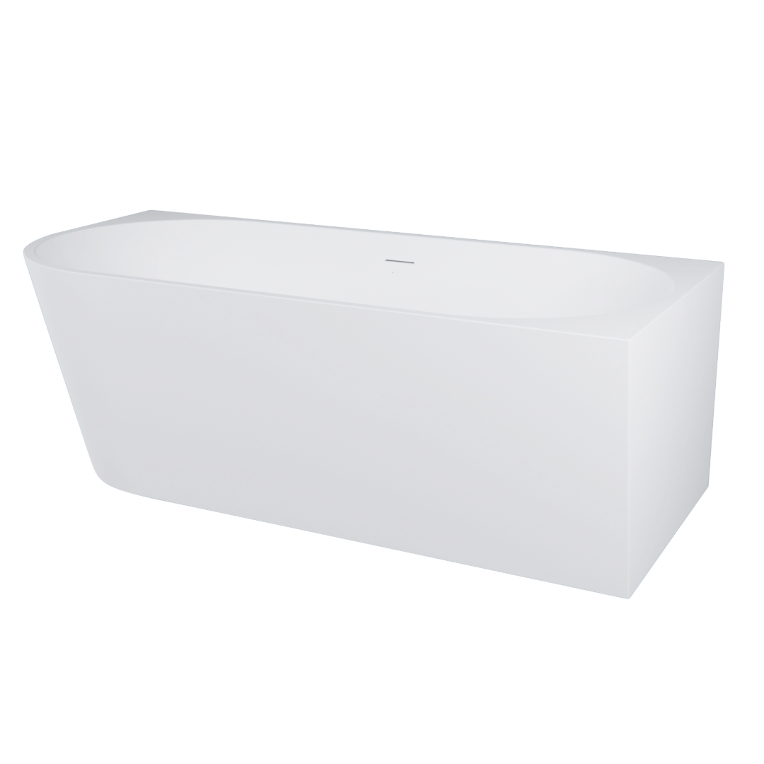 Arcqua - Patia back to wall ligbad 170x80 acryl glans wit rechts