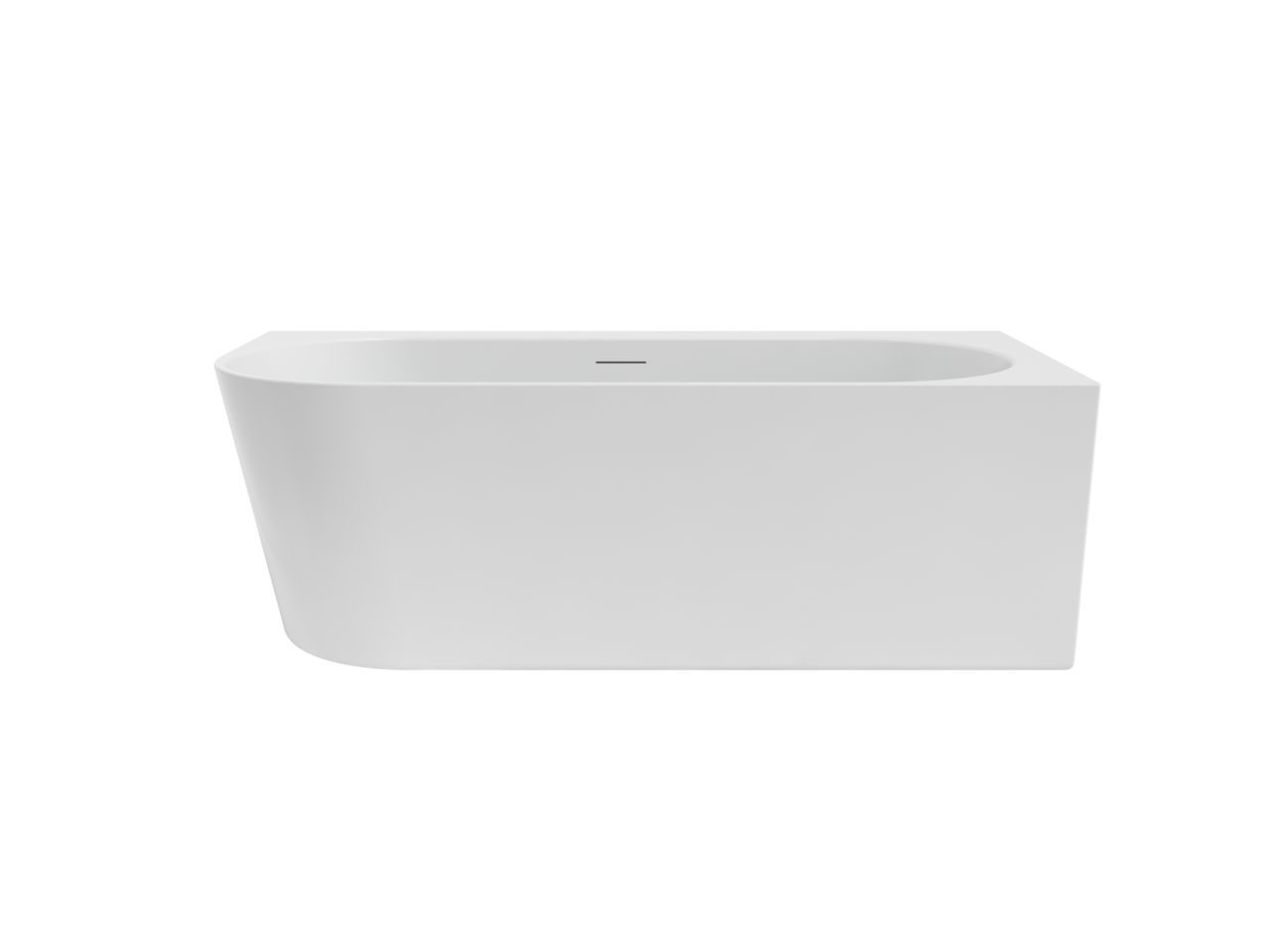 Arcqua - Santo back to wall ligbad 178x80 acryl mat wit rechts