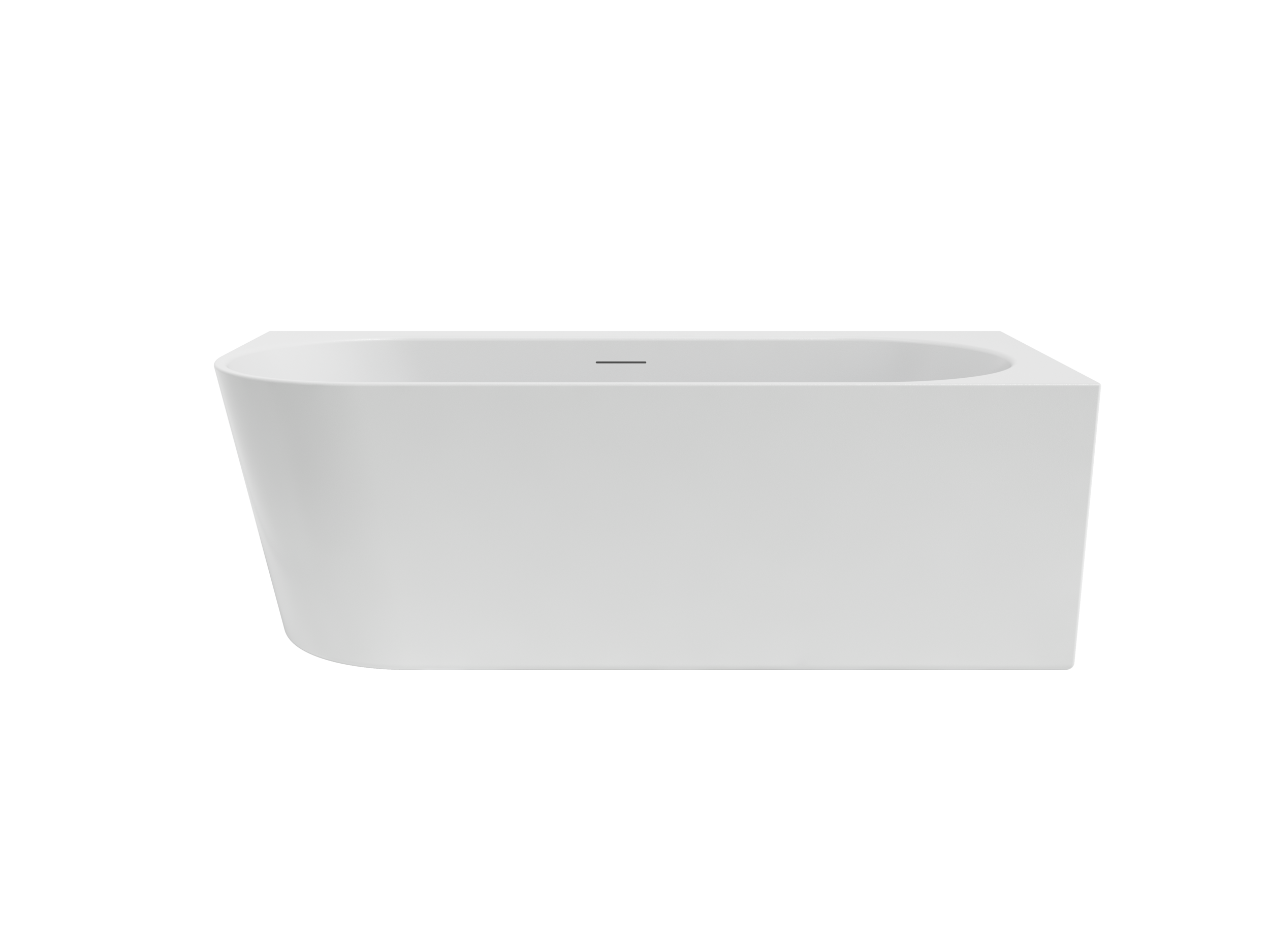 Arcqua - Santo back to wall ligbad 178x80 acryl mat wit rechts