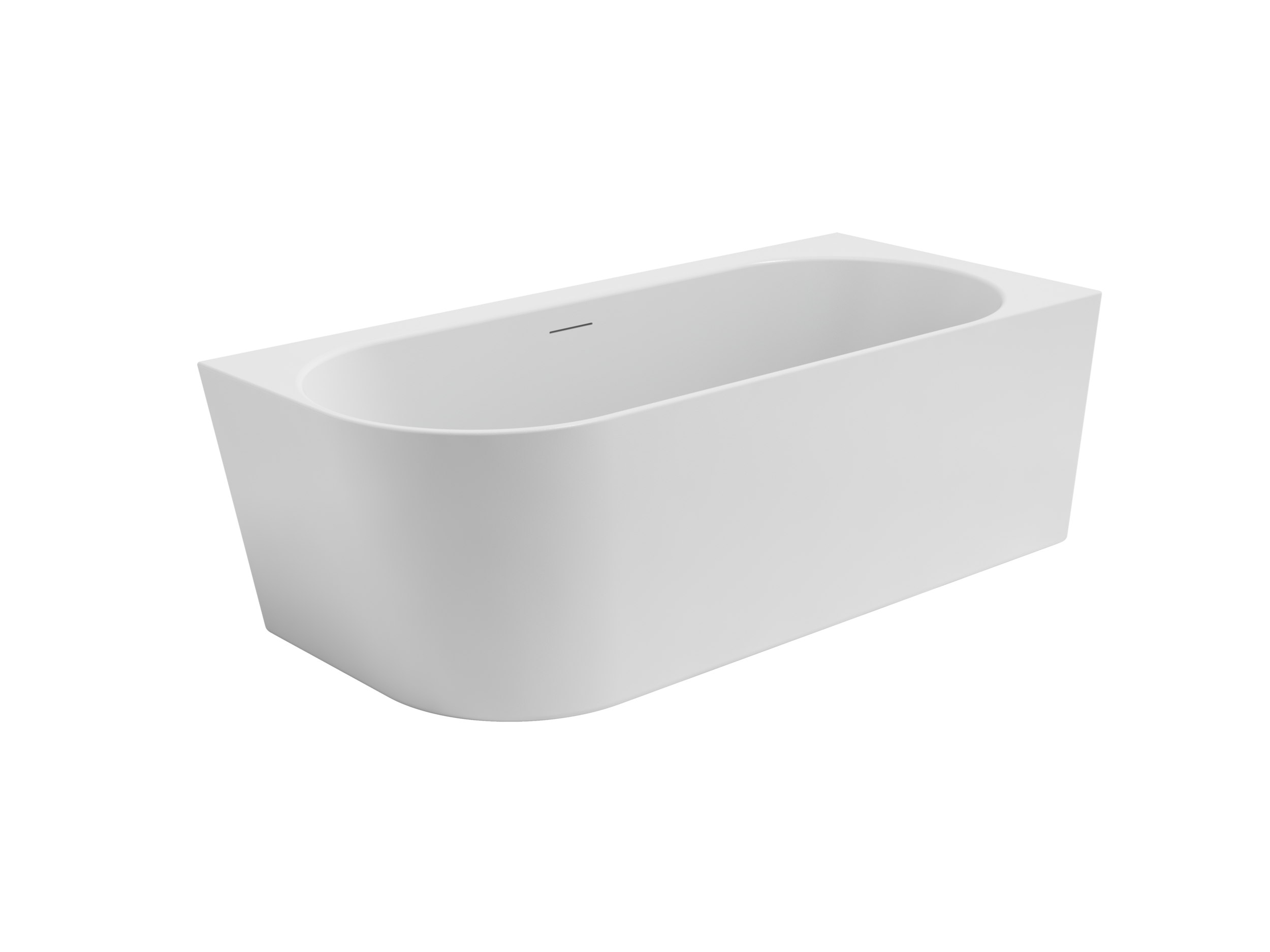 Arcqua - Santo back to wall ligbad 178x80 acryl mat wit rechts