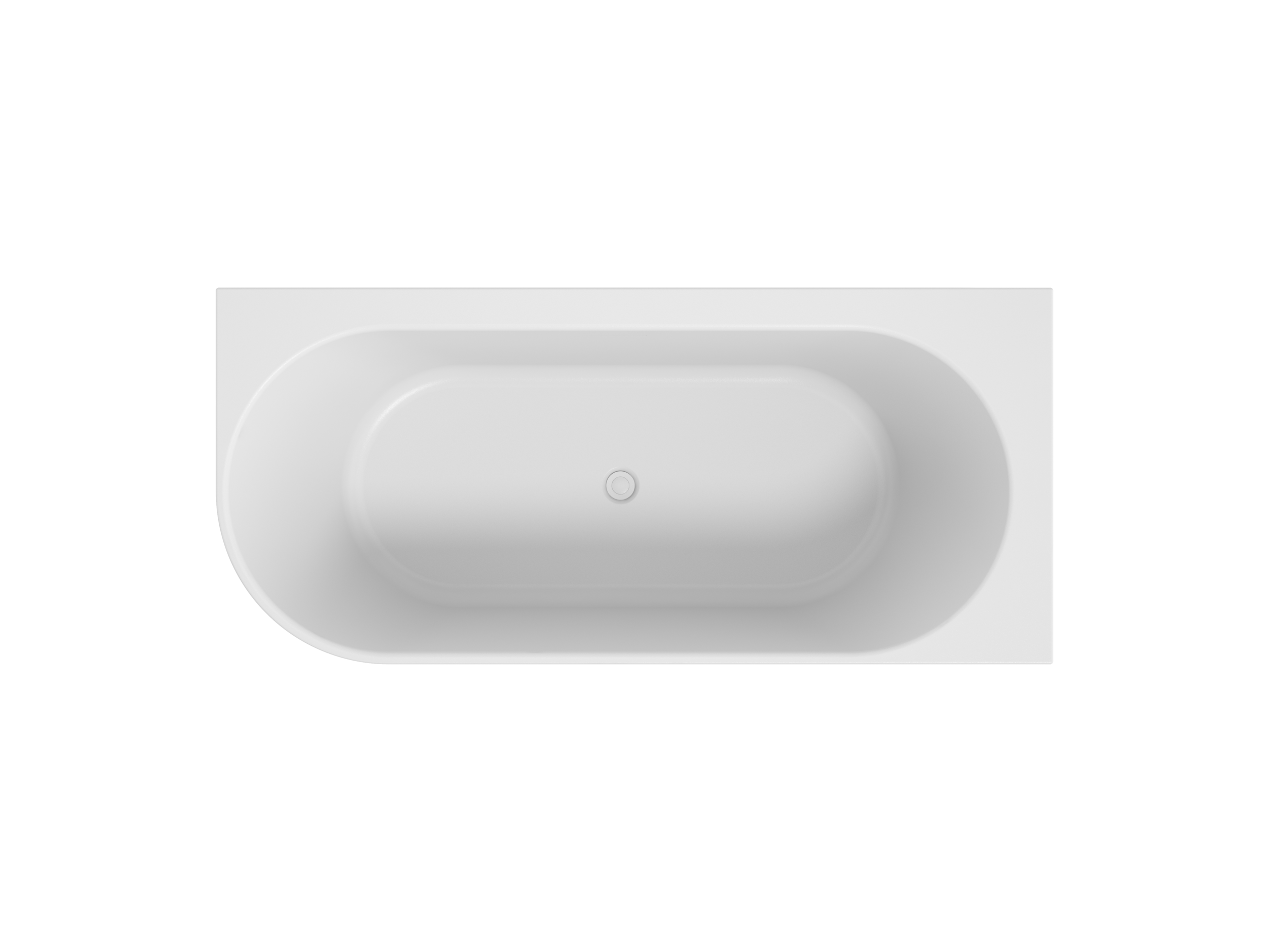 Arcqua - Santo back to wall ligbad 178x80 acryl mat wit rechts
