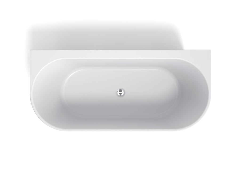 Arcqua - Santo back to wall ligbad 178x80 acryl mat wit
