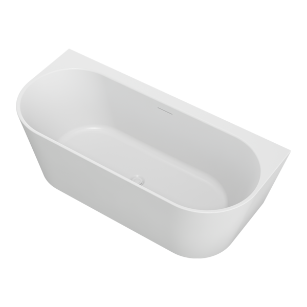 Arcqua - Santo back to wall ligbad 178x80 acryl mat wit