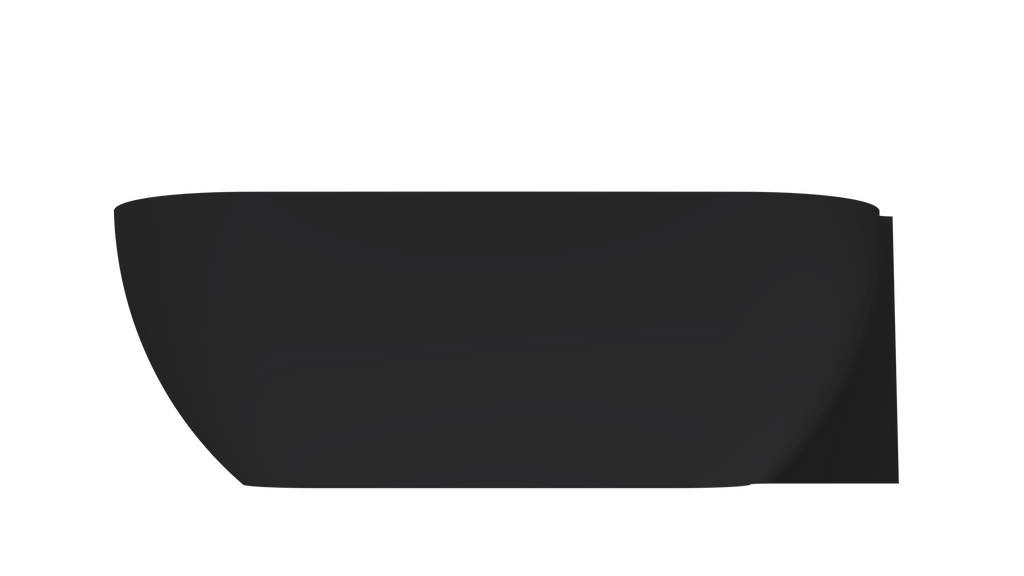 Arcqua - Havana back to wall ligbad 170x80 mat zwart links