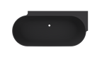 Arcqua - Havana back to wall ligbad 170x80 mat zwart links