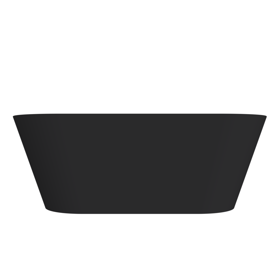 Arcqua - Pinto back to wall ligbad 180x80 mat zwart