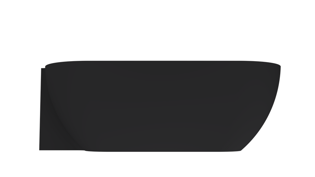 Arcqua - Havana back to wall ligbad 170x80 mat zwart