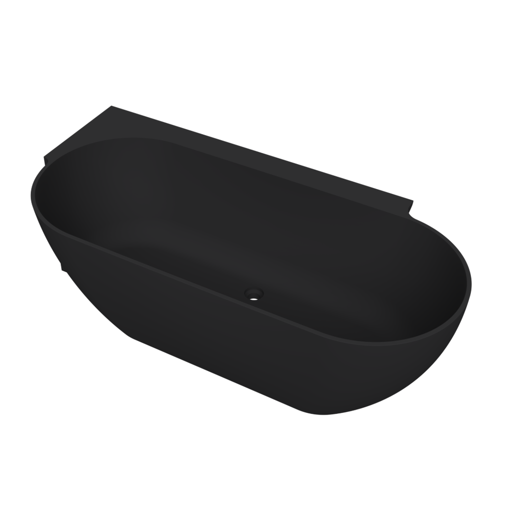 Arcqua - Havana back to wall ligbad 170x80 mat zwart
