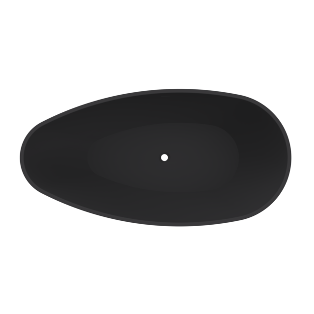 Arcqua - Lima vrijstaand ligbad 170x86x54 mat zwart