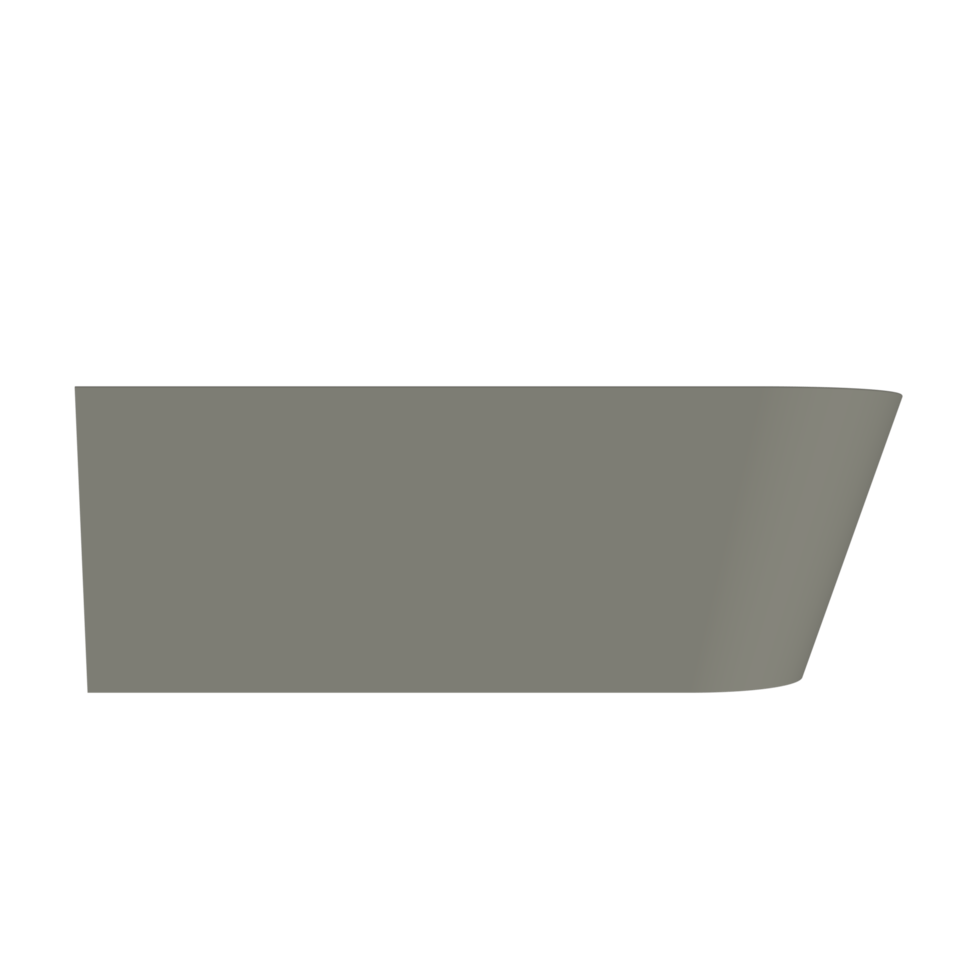 Arcqua - Pinto back to wall ligbad 160x70 mat beton links