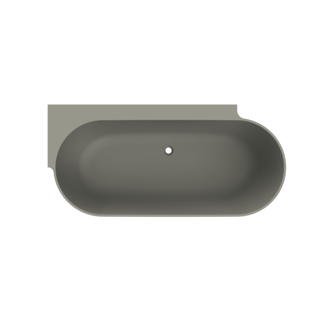 Arcqua - Havana back to wall ligbad 170x80 mat beton