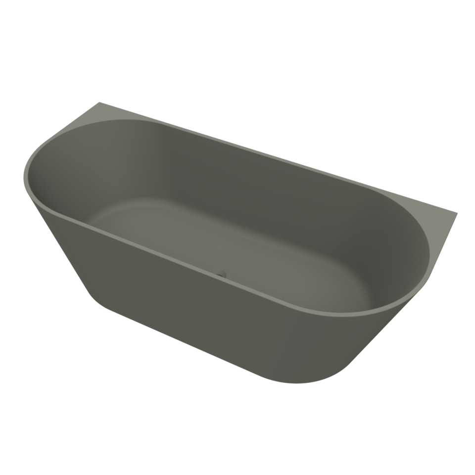 Arcqua - Pinto back to wall ligbad 170x73 mat beton