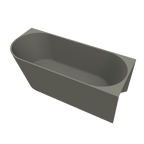 Arcqua - Pinto back to wall ligbad 170x73 mat beton rechts