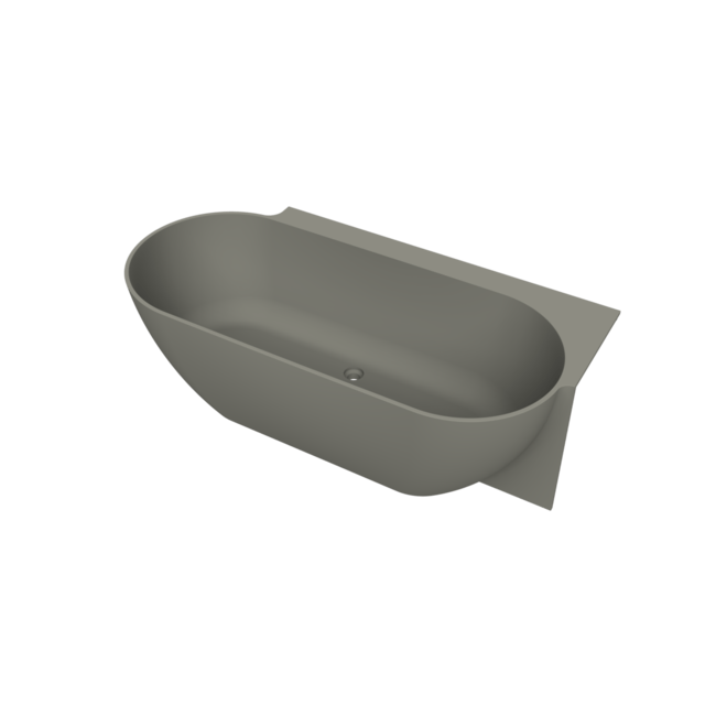 Arcqua - Havana back to wall ligbad 170x80 mat beton links