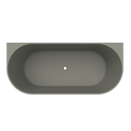Arcqua - Pinto back to wall ligbad 160x70 mat beton