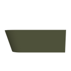 Arcqua - Pinto back to wall ligbad 170x73 mat groen rechts