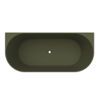 Arcqua - Pinto back to wall ligbad 180x80 mat groen