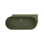Arcqua - Havana back to wall ligbad 170x80 mat groen links