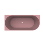 Arcqua - Pinto back to wall ligbad 180x80 mat roze links