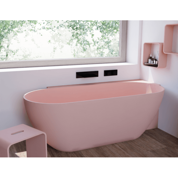 Arcqua - Havana back to wall ligbad 170x80 mat roze links