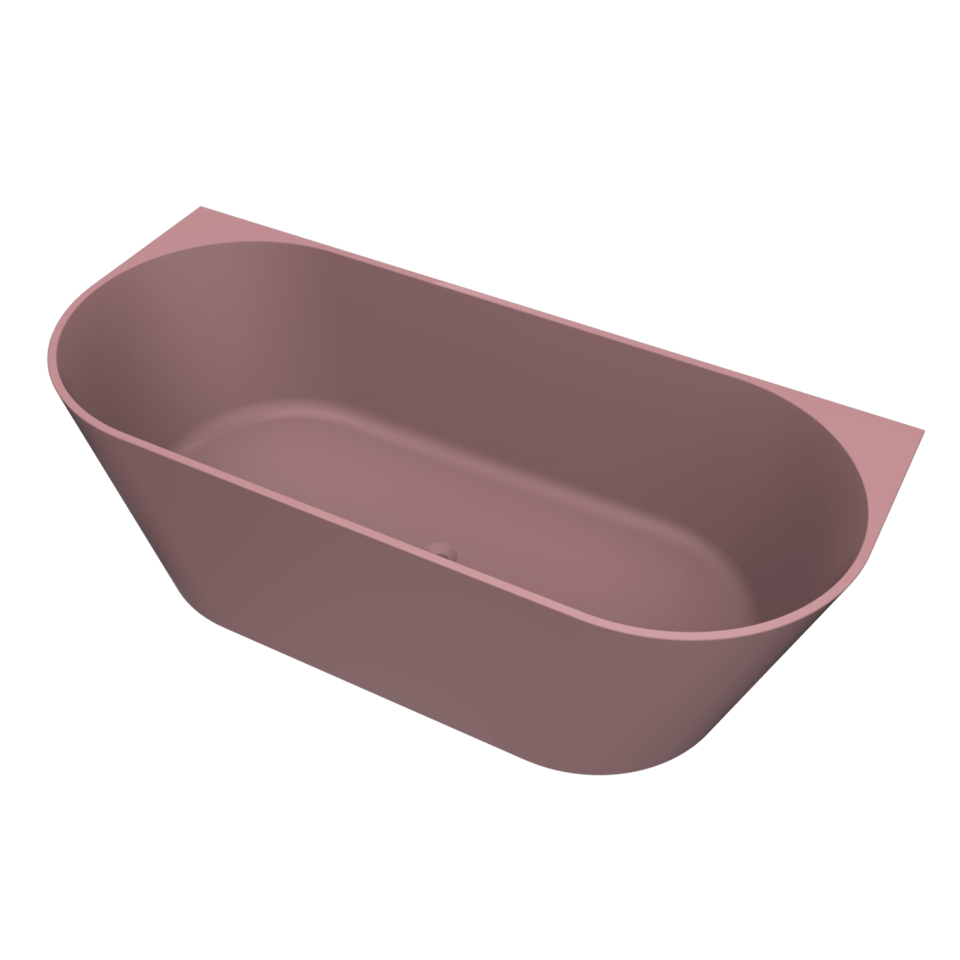 Arcqua - Pinto back to wall ligbad 160x70 mat roze