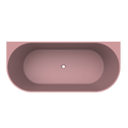 Arcqua - Pinto back to wall ligbad 160x70 mat roze