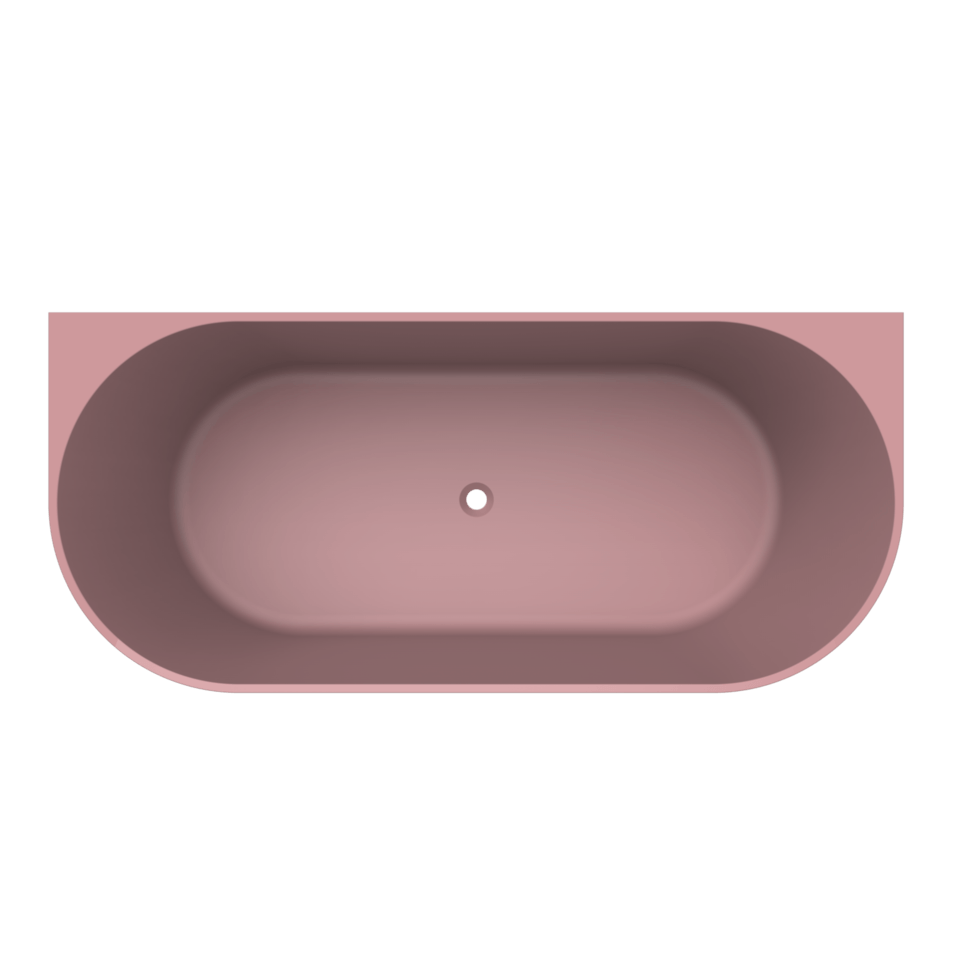 Arcqua - Pinto back to wall ligbad 170x73 mat roze