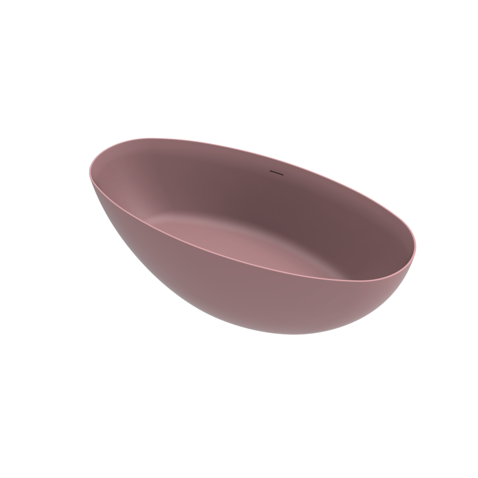 Arcqua - Havana back to wall ligbad 170x80 mat roze rechts