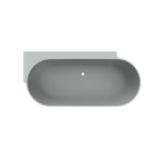 Arcqua - Havana back to wall ligbad 170x80 mat grijs