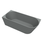 Arcqua - Pinto back to wall ligbad 160x70 mat grijs links
