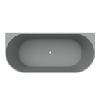 Arcqua - Pinto back to wall ligbad 160x70 mat grijs