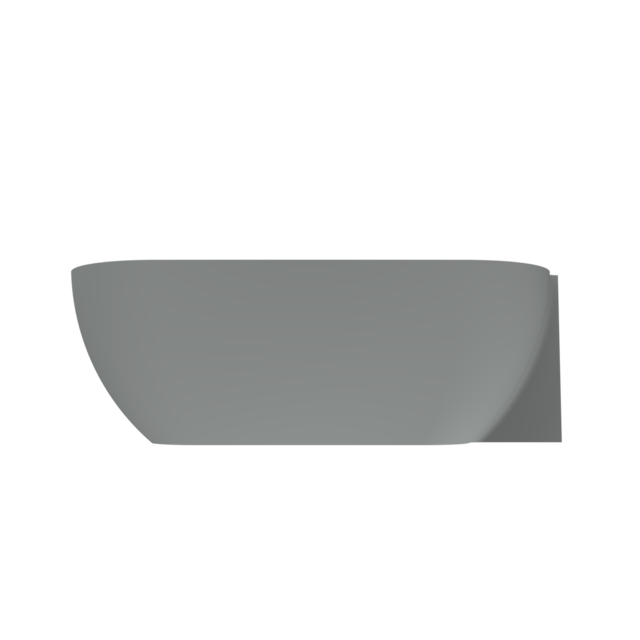 Arcqua - Havana back to wall ligbad 170x80 mat grijs links