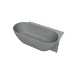 Arcqua - Havana back to wall ligbad 170x80 mat grijs links
