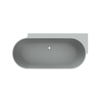 Arcqua - Havana back to wall ligbad 170x80 mat grijs links