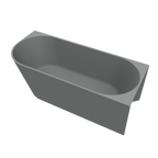 Arcqua - Pinto back to wall ligbad 160x70 mat grijs rechts