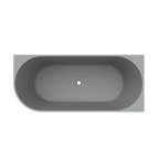 Arcqua - Pinto back to wall ligbad 180x80 mat grijs rechts