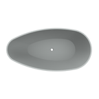 Arcqua - Lima vrijstaand ligbad 170x86x54 mat grijs