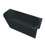 Arcqua - Pinto back to wall ligbad 180x80 mat antraciet rechts