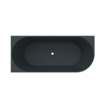 Arcqua - Pinto back to wall ligbad 170x73 mat antraciet links