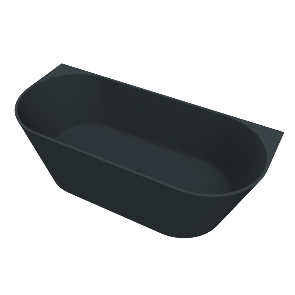 Arcqua - Pinto back to wall ligbad 170x73 mat antraciet